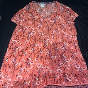 Knox Rose Coral Floral Dress
